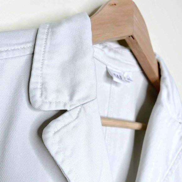 gap utility twill cropped jumpsuit in stone - 0 - Picture 4 of 8